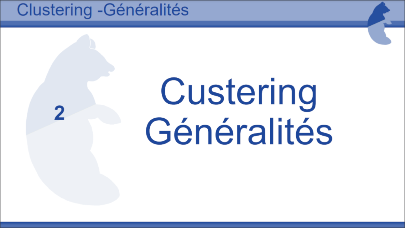 Tutoriel Clustering généralités