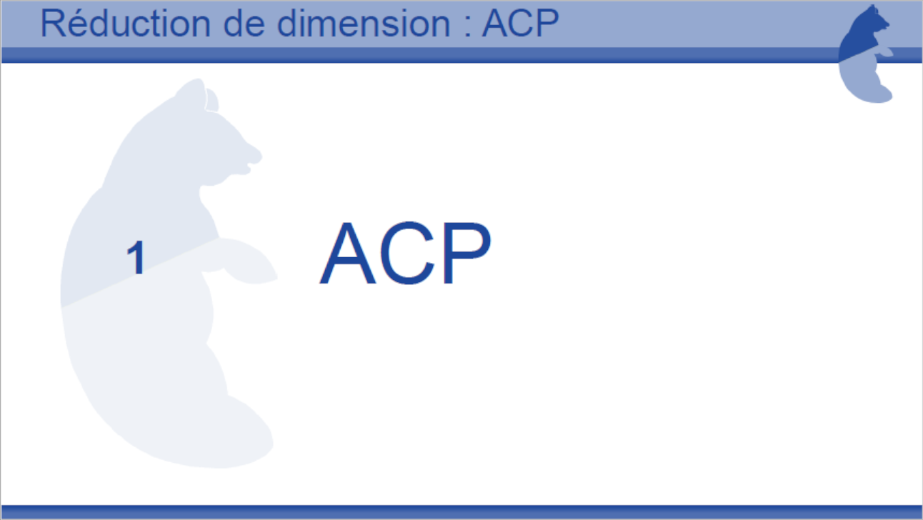 Tutoriel Réduction dimension ACP