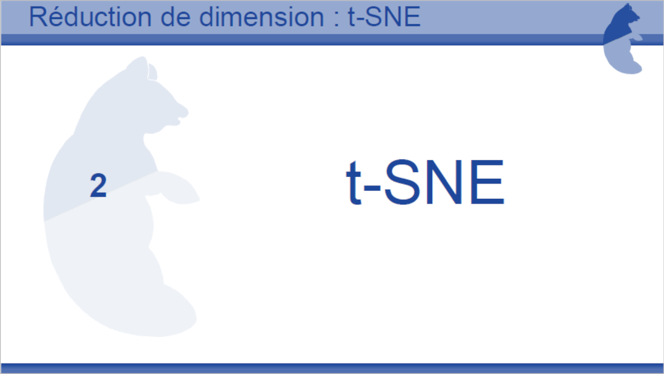 Tutoriel Réduction dimension t-SNE