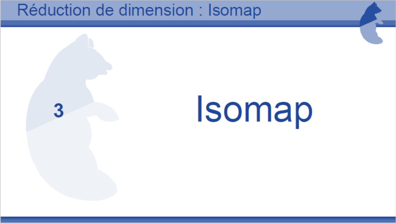 Tutoriel Réduction dimension IsoMAP
